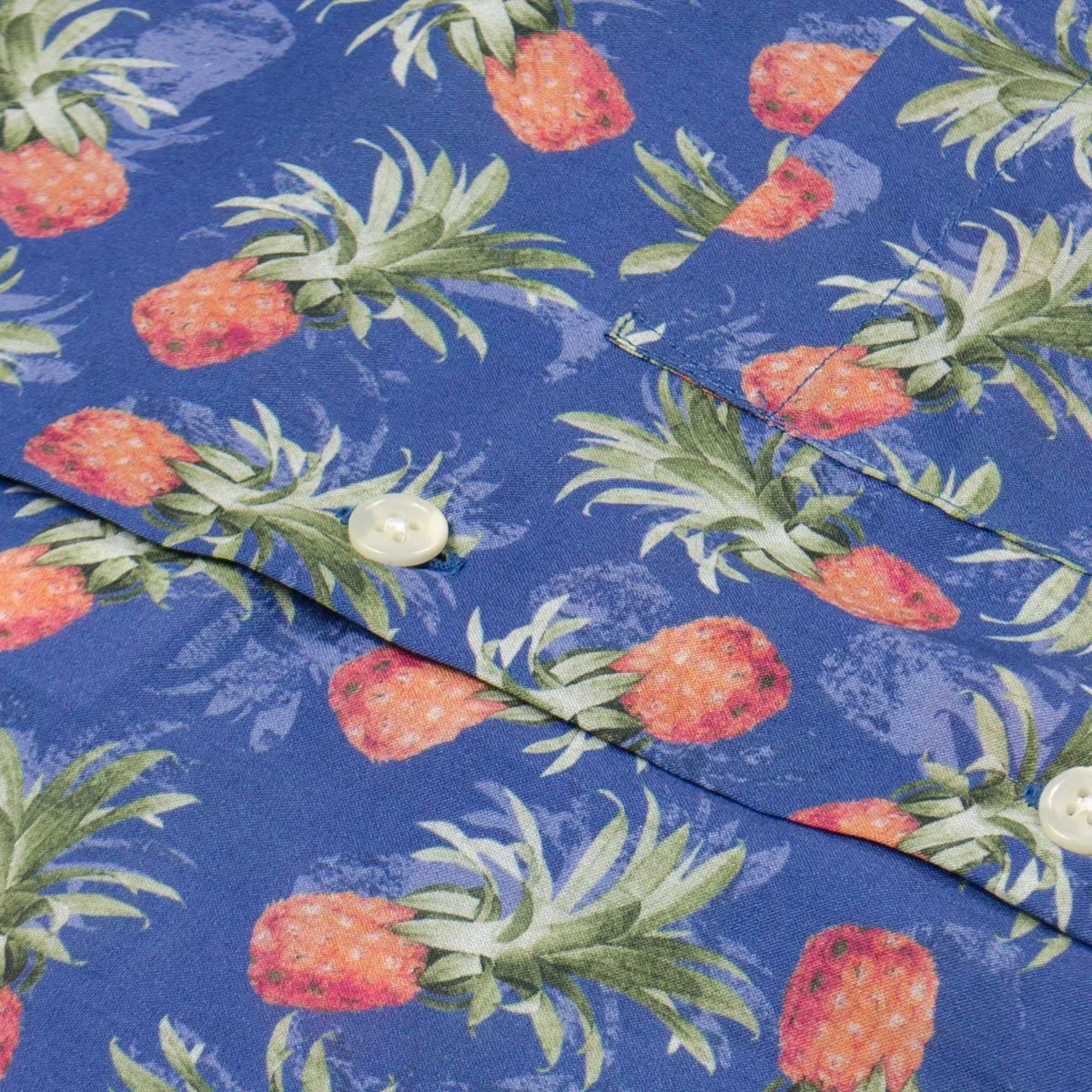 Toka Toka - Ringo Short Sleeve Shirt - Laguna (Navy Ananas)