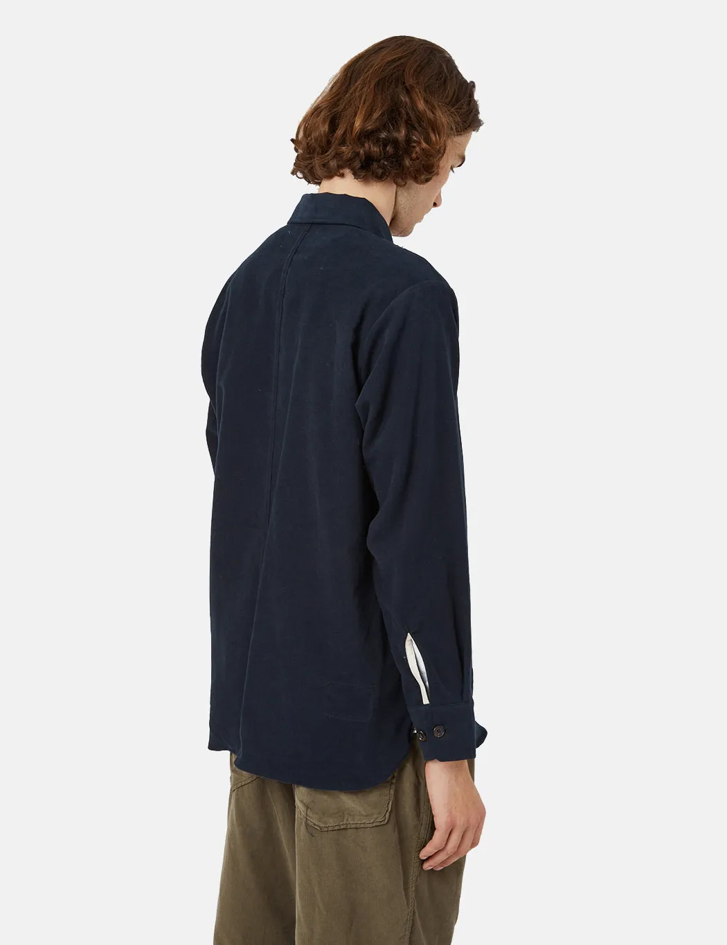 Universal Works Travail Shirt - Navy Blue