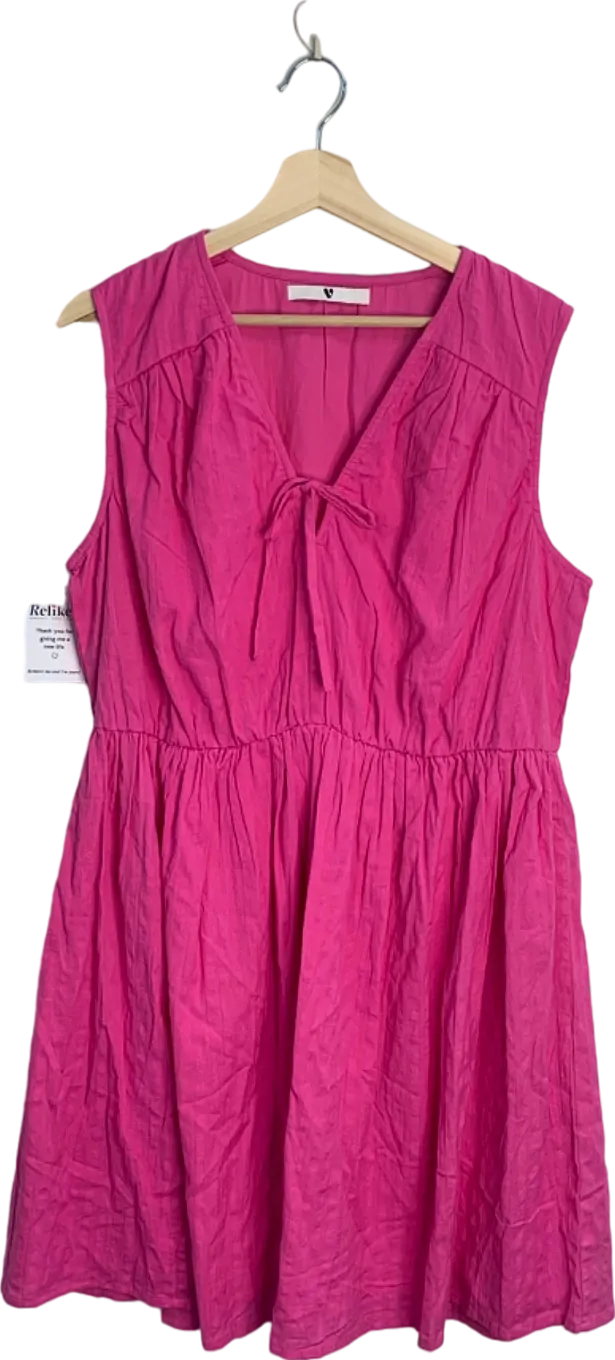 V by Very Pink Sleeveless Summer Dress UK 22