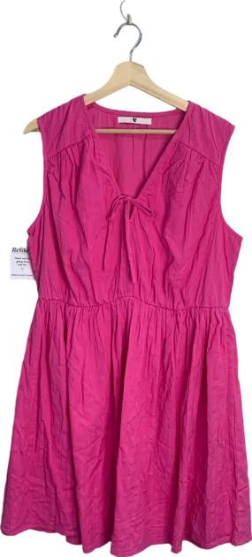 V by Very Pink Sleeveless Summer Dress UK 22