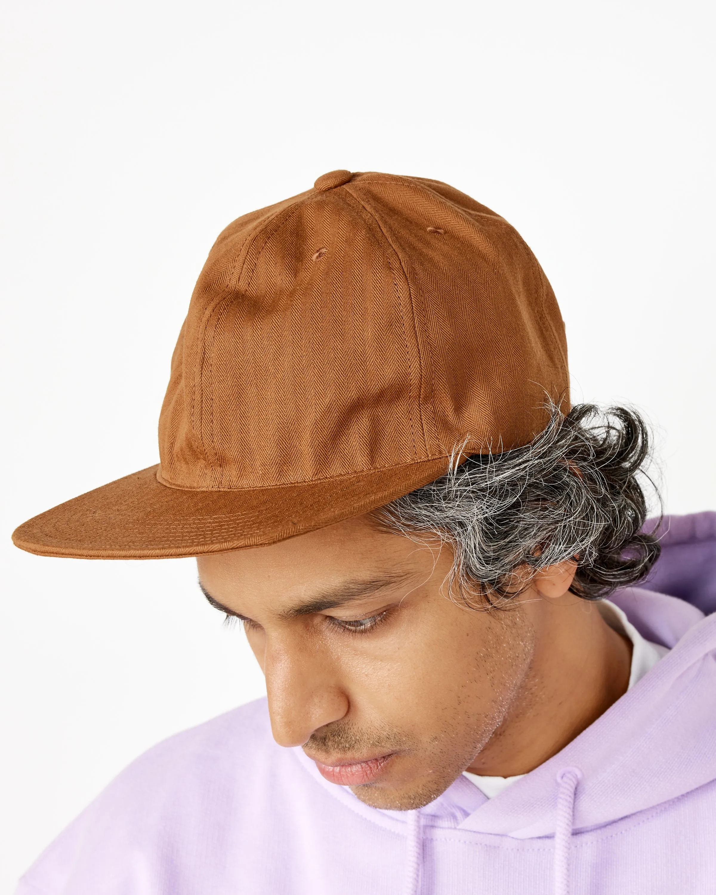 Velcro Back Cap in Herringbone